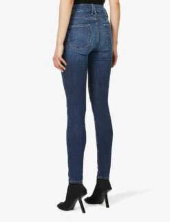 GOOD AMERICAN Good Legs Skinny High-rise Stretch Cotton-blend Jeans -Whistles Shop 1073 3005368 GAGL899 BLUE004 ALT03