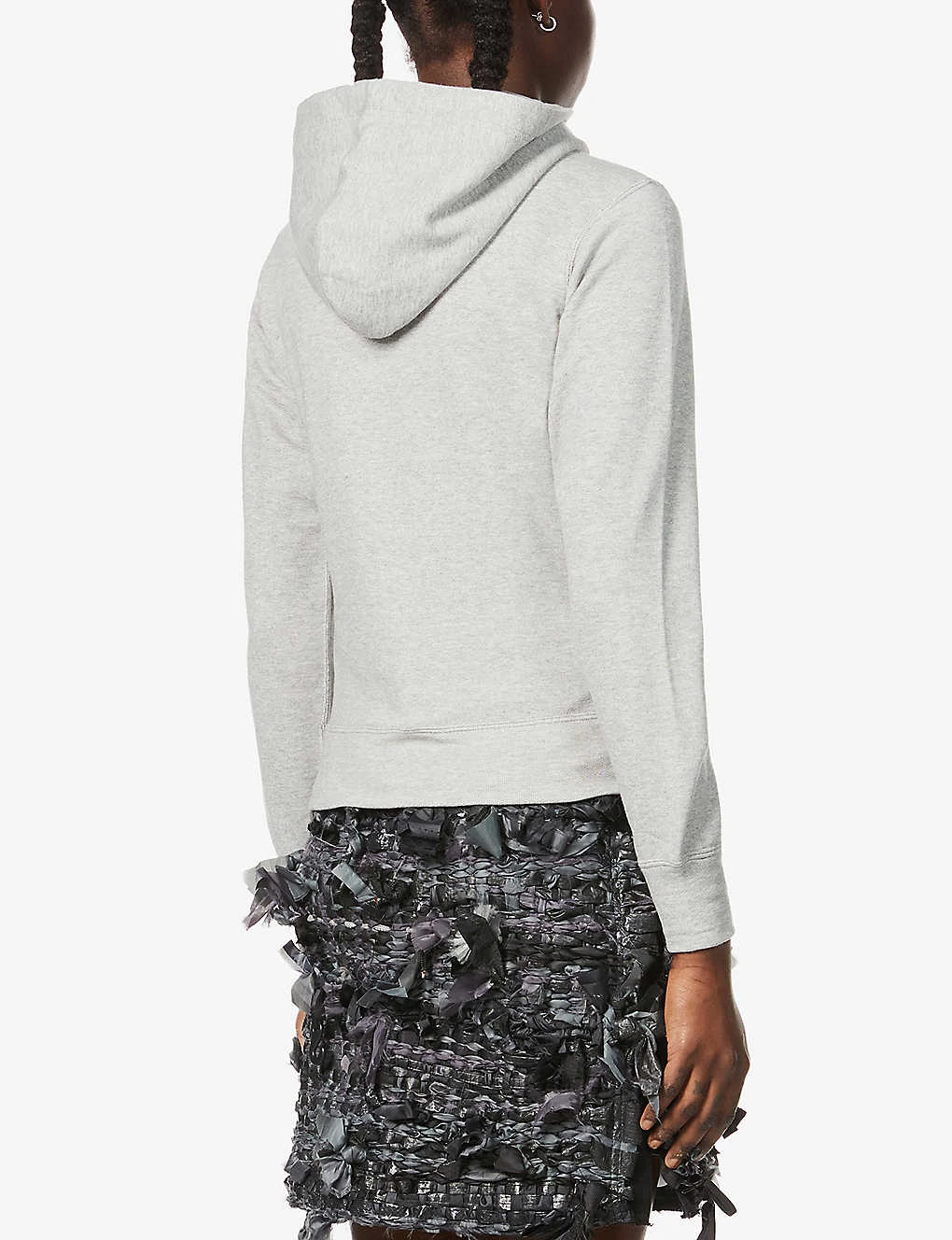 Comme Des Garçons Play Logo-embroidered Cotton-jersey Hoody 5 Comme Des Garçons Play Logo-embroidered Cotton-jersey Hoody - Image 5