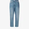Whistles Slim-fit Faded Stretch-denim Jeans