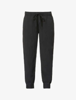 Easy Cropped Mid-rise Woven Jogging Bottoms