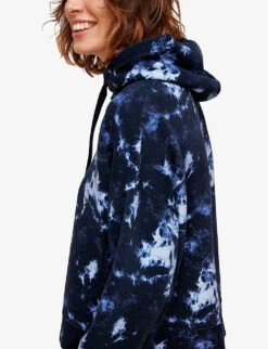 Whistles Tie-dye Cotton Hoody 9 Whistles Tie-dye Cotton Hoody -Whistles Shop R03749144 NAVY ALT04