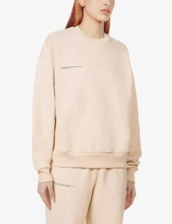 365 Signature Recycled And Organic Cotton-blend Sweatshirt -Whistles Shop R03751957 SAND ALT02