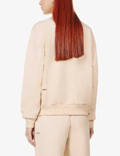 365 Signature Recycled And Organic Cotton-blend Sweatshirt -Whistles Shop R03751957 SAND ALT03