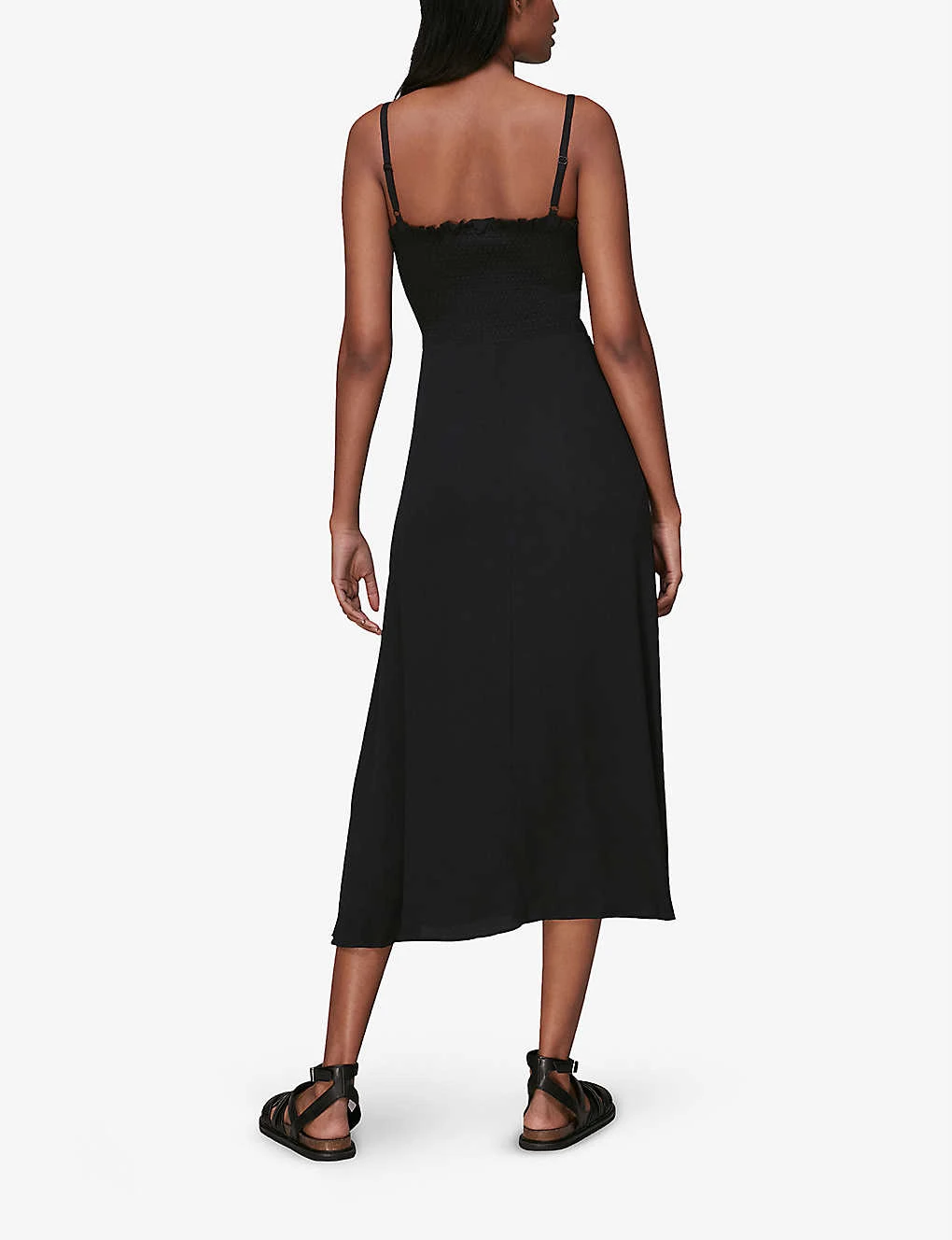 Whistles Gracia Square-neck Woven Midi Dress 3 Whistles Gracia Square-neck Woven Midi Dress - Image 3