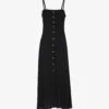 Whistles Gracia Square-neck Woven Midi Dress