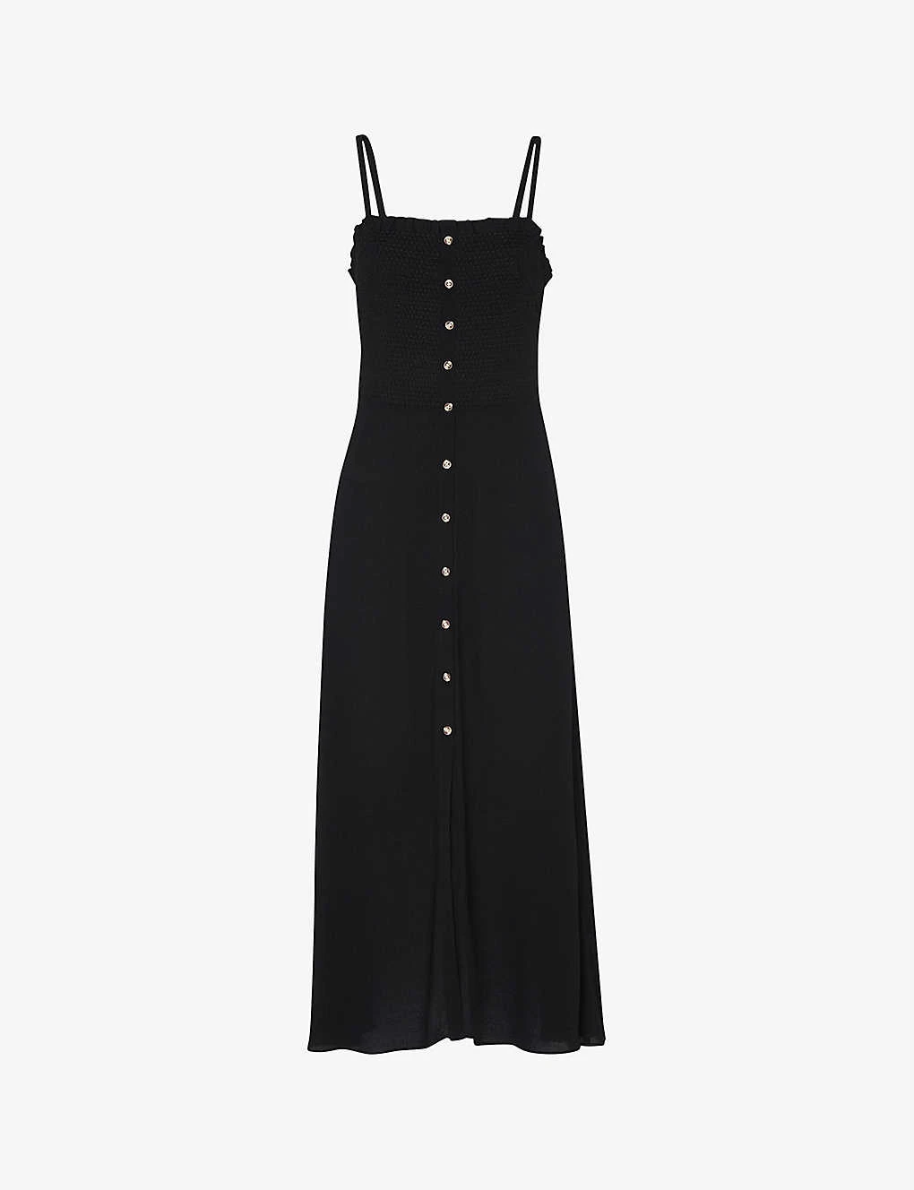 Whistles Gracia Square-neck Woven Midi Dress 1 Whistles Gracia Square-neck Woven Midi Dress