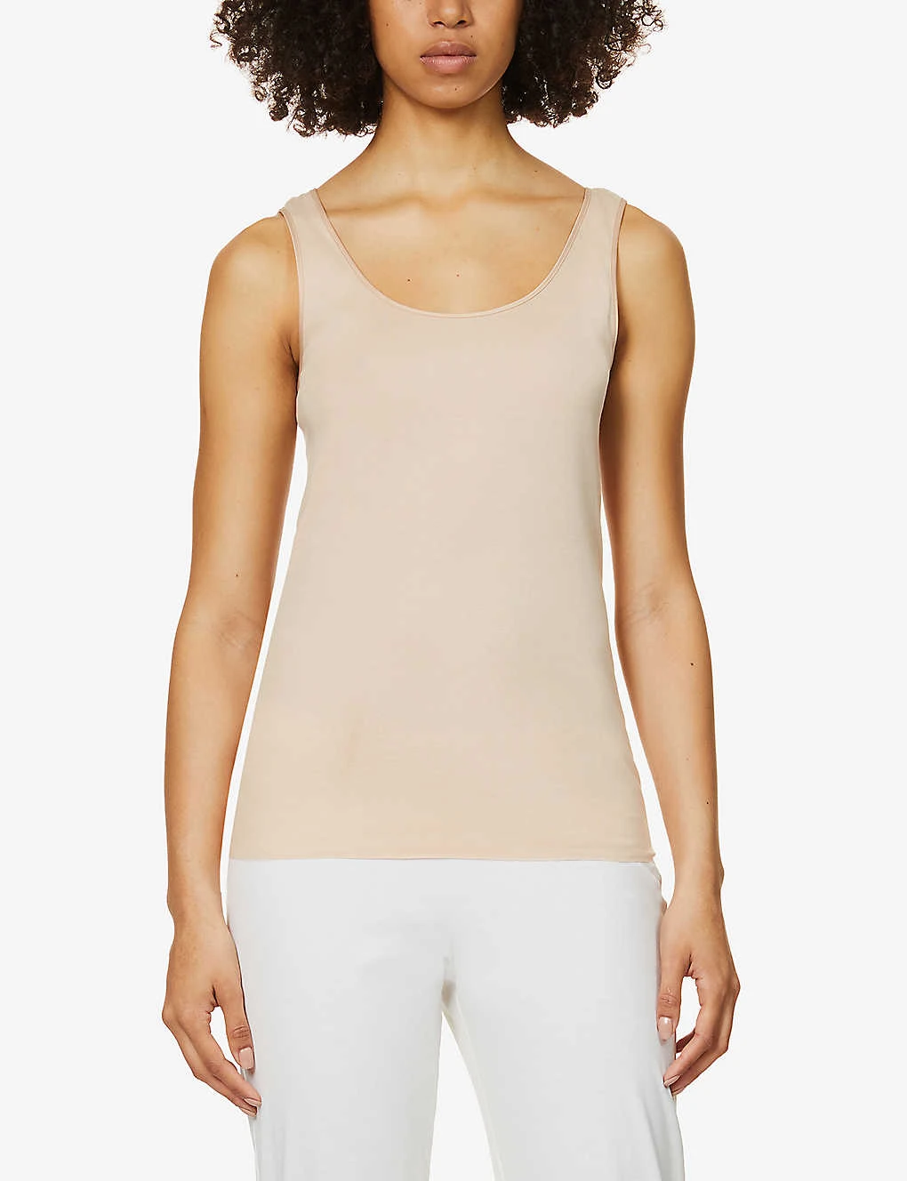 HANRO Seamless Cotton-jersey Vest Top 3 HANRO Seamless Cotton-jersey Vest Top - Image 3