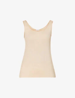 Front Page 75 HANRO Seamless Cotton-jersey Vest Top
