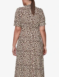 Whistles Ada Animal-print Midi Dress -Whistles Shop R03797923 MULTICOLOURED ALT02