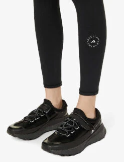Adidas By Stella Mccartney Logo-print Fitted-leg High-rise Leggings 9 Adidas By Stella Mccartney Logo-print Fitted-leg High-rise Leggings -Whistles Shop R03885224 BLACK ALT04