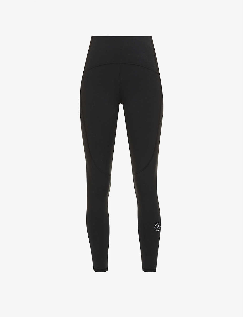 Adidas By Stella Mccartney Logo-print Fitted-leg High-rise Leggings 1 Adidas By Stella Mccartney Logo-print Fitted-leg High-rise Leggings