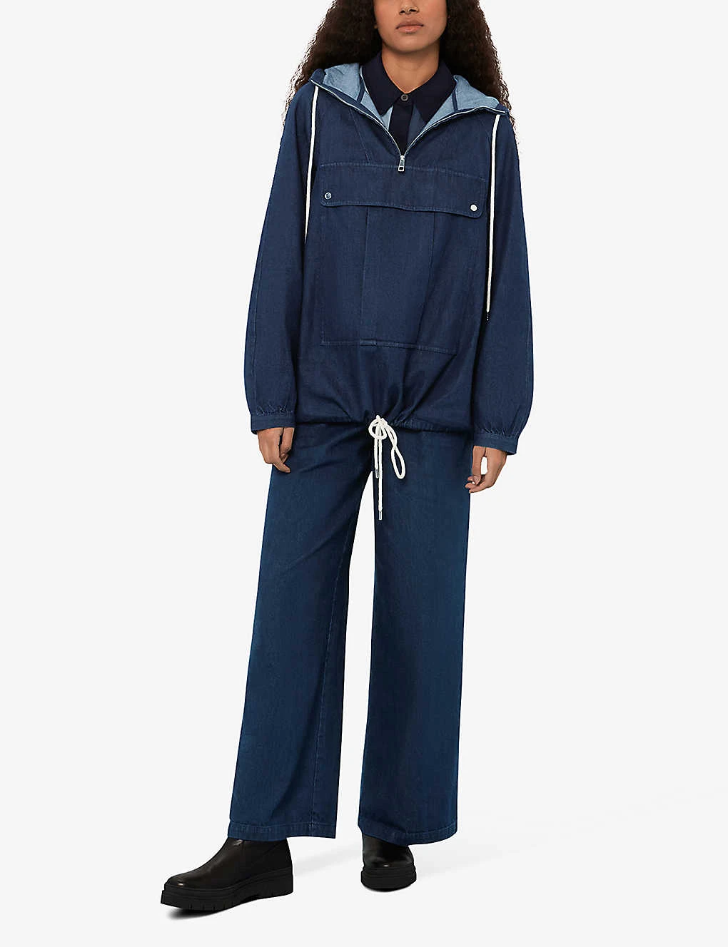 Whistles Ross Pocket-detail Denim Pullover Jacket 2 Whistles Ross Pocket-detail Denim Pullover Jacket - Image 2