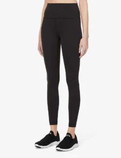 Lululemon Wunder Train High-rise Stretch-knit Leggings -Whistles Shop R03897521 BLACK ALT02