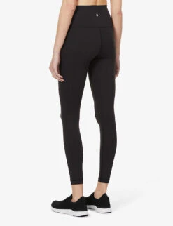 Lululemon Wunder Train High-rise Stretch-knit Leggings -Whistles Shop R03897521 BLACK ALT03
