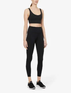 Lululemon Fast And Free Drawstring-waist High-rise Stretch-knit Leggings -Whistles Shop R03897528 BLACK ALT02