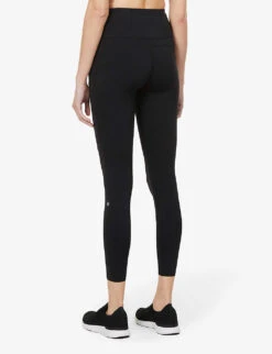 Lululemon Fast And Free Drawstring-waist High-rise Stretch-knit Leggings -Whistles Shop R03897528 BLACK ALT03