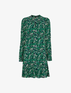 Whistles Millie Floral-print Woven Mini Dress