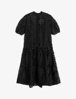Ted Baker Nelanie Puff-sleeve Polka Dot Oversized Woven Shirt Dress