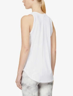 Go Lightly Stretch-woven Tank Top -Whistles Shop R03912015 WHITE ALT03