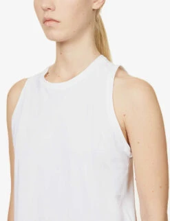 Go Lightly Stretch-woven Tank Top -Whistles Shop R03912015 WHITE ALT04