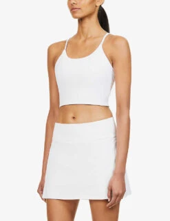 Get Moving Mid-rise Stretch-woven Skort -Whistles Shop R03912024 WHITE ALT02