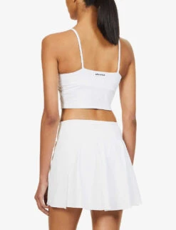 Get Moving Mid-rise Stretch-woven Skort -Whistles Shop R03912024 WHITE ALT03