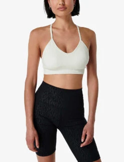 Sweaty Betty Mindful Seamless Stretch-woven Sports Bra -Whistles Shop R03948981 LILYWHITE ALT02
