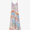 Ted Baker Lizybet Abstract-print Crepe Maxi Dress