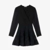 Sandro Ruffled Woven Mini Dress
