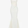 Emilie Cowl-neckline Satin Bridal Gown