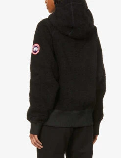 Canada Goose Simcoe Brand-patch Recycled Wool-blend Hoody -Whistles Shop R03997822 BLACKNOIR ALT03
