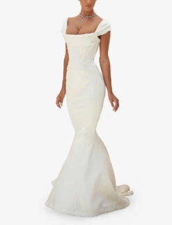 Antoinette Tulle And Satin Wedding Dress 7 Antoinette Tulle And Satin Wedding Dress -Whistles Shop R03998253 IVORY ALT02