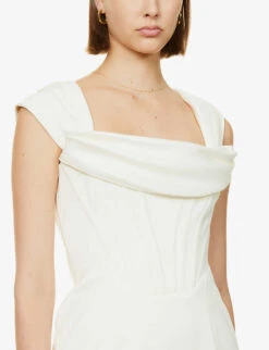 Antoinette Tulle And Satin Wedding Dress 9 Antoinette Tulle And Satin Wedding Dress -Whistles Shop R03998253 IVORY ALT04