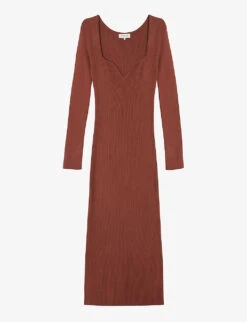 New Arrival 3 By Malina Tulip Ribbed Knitted Midi Dress
