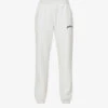 Branded Tapered High-rise Cotton-jersey Jogging Bottoms