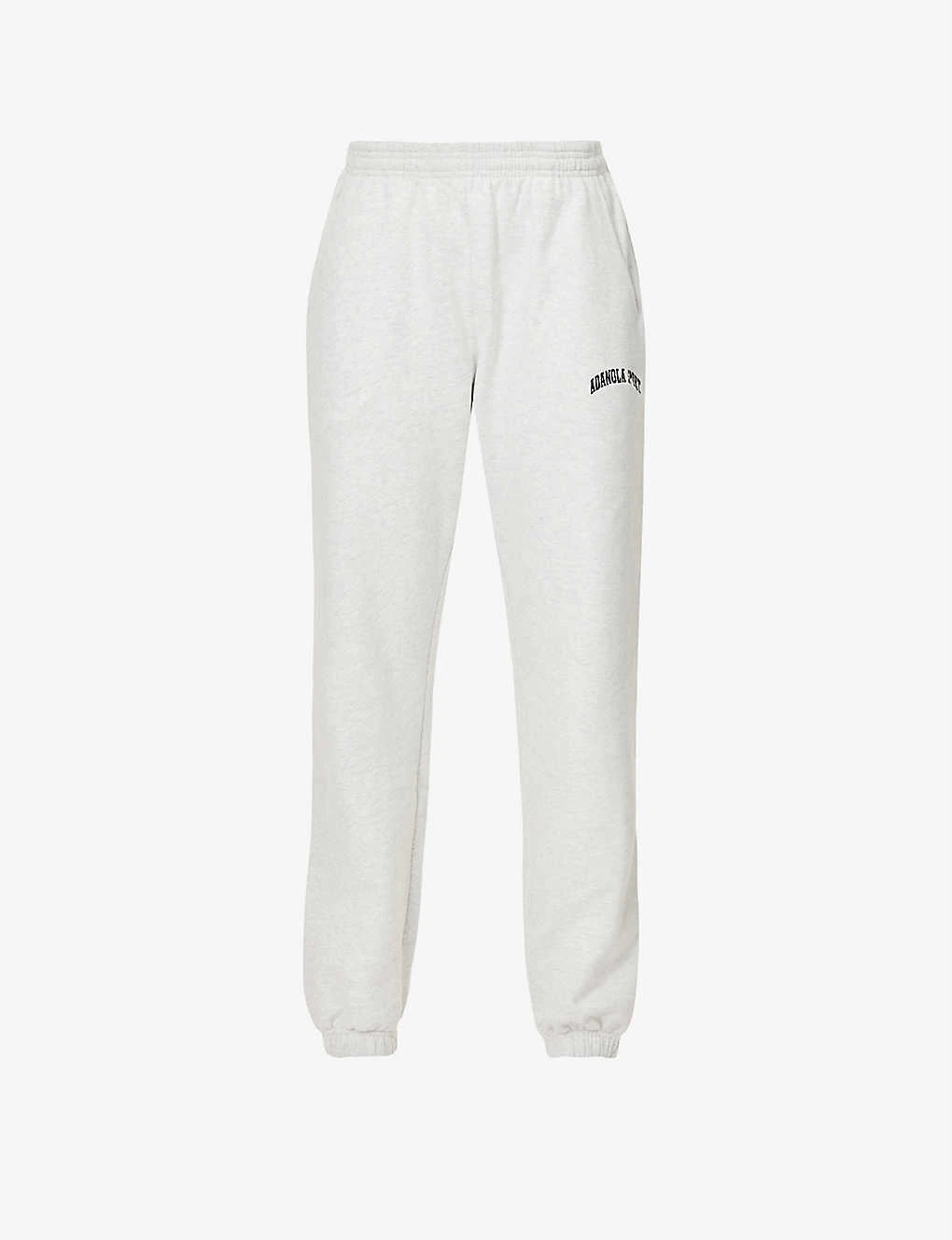 Branded Tapered High-rise Cotton-jersey Jogging Bottoms 1 Branded Tapered High-rise Cotton-jersey Jogging Bottoms