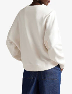 Ted Baker Printty Deer-embroidery Cotton Sweatshirt -Whistles Shop R04011004 IVORY ALT02