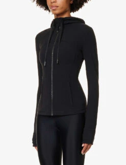 Lululemon Define High-neck Stretch-jersey Jacket -Whistles Shop R04044735 BLACK ALT02