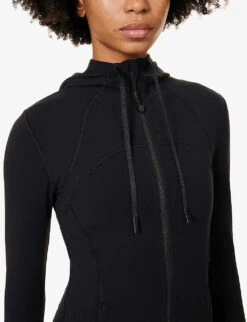 Lululemon Define High-neck Stretch-jersey Jacket -Whistles Shop R04044735 BLACK ALT04