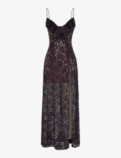 New Arrival 7 Malia Ruffle-trim Lace Maxi Dress