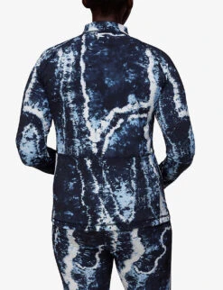 Whistles Tie-dye Print Recycled-nylon Long-sleeve Sports Top -Whistles Shop R04056304 MULTICOLOURED ALT03