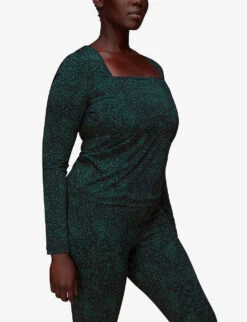 Whistles Animal-print Square-neck Recycled-nylon Sports Top 7 Whistles Animal-print Square-neck Recycled-nylon Sports Top -Whistles Shop R04056784 MULTICOLOURED ALT02