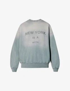 ANINE BING Jaci Faded-wash Organic-cotton Sweatshirt