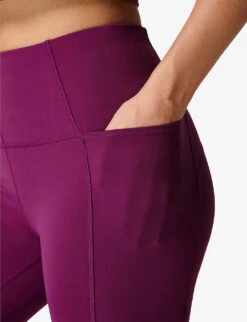 Sweaty Betty Flared Super High-rise Stretch-woven Yoga Trousers -Whistles Shop R04074846 AMARANTHPINK ALT04