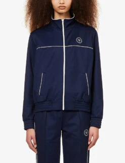 Logo-print Woven Track Jacket -Whistles Shop R04081071 NAVYWHITE ALT02