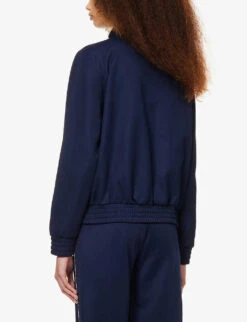 Logo-print Woven Track Jacket -Whistles Shop R04081071 NAVYWHITE ALT03