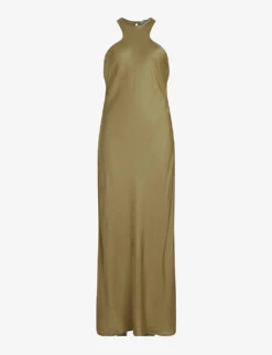 New Arrival 20 AllSaints Betina Racerback Satin Maxi Dress
