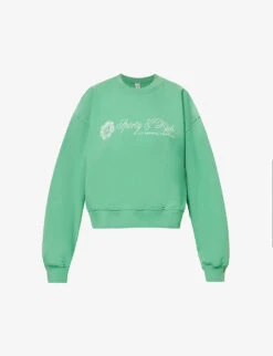 Front Page 61 Regal Logo-print Cotton-jersey Sweatshirt