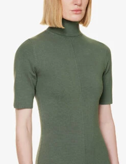 Joseph Dress Silk Stretch 9 Joseph Dress Silk Stretch -Whistles Shop R04095100 DARKSAGE ALT04