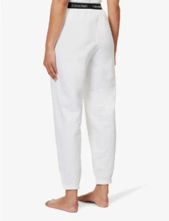 Calvin Klein 1996 Brand-patch Cotton-jersey Jogging Bottoms 8 Calvin Klein 1996 Brand-patch Cotton-jersey Jogging Bottoms -Whistles Shop R04097654 WHITE ALT03